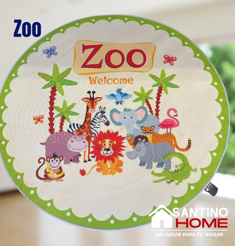 ALFOMBRA INFANTIL REDONDA ZOO